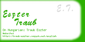 eszter traub business card